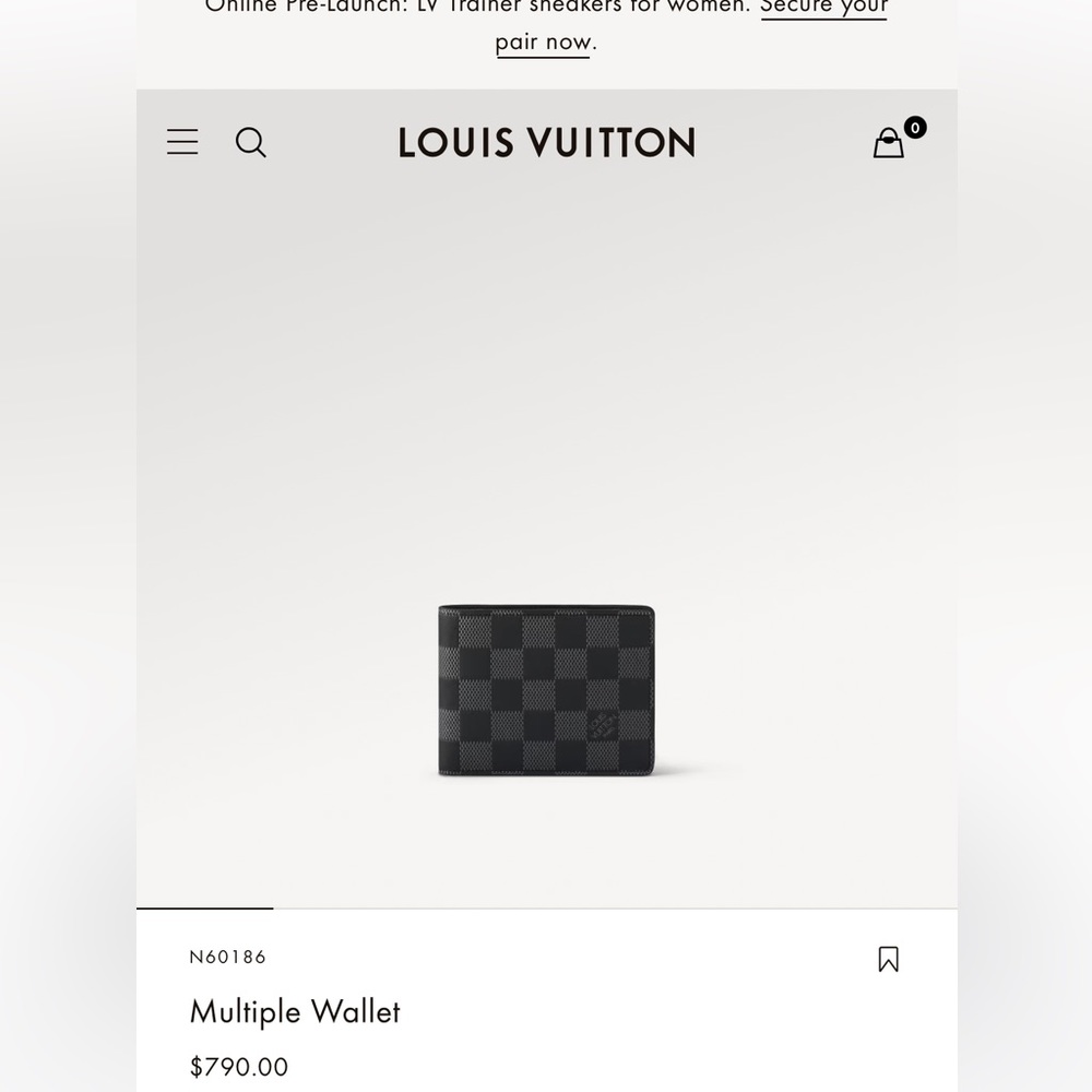 Authentic Damier Infini Leather Multiple Wallet - image 1